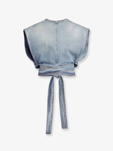 Alaia Belted denim top (FR 38)