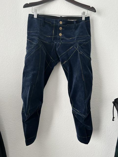 Navy Velvet Pants