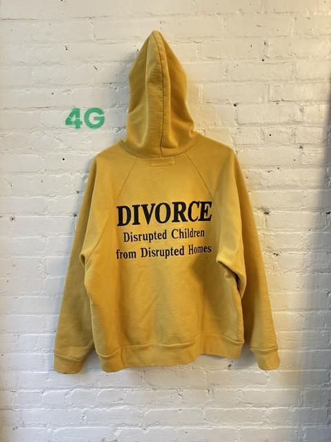 ERD DIVORCE HOODIE YELLOW SZ M