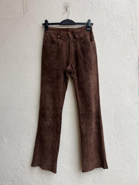 Vintage Hysteric Glamour Kinky Jeans Suede Leather Flare