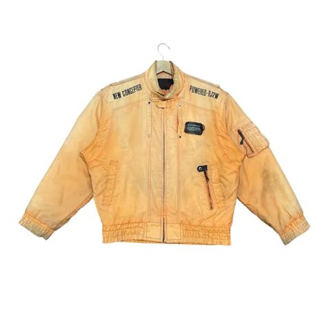 Vtg Kadoya New Conceptor Powered-RJ 2W Biker Bomber Jacket