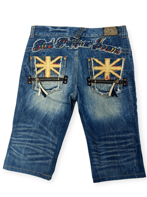 🔥Red Pepper Studded Punkstar Archieve Union Jack Shorts