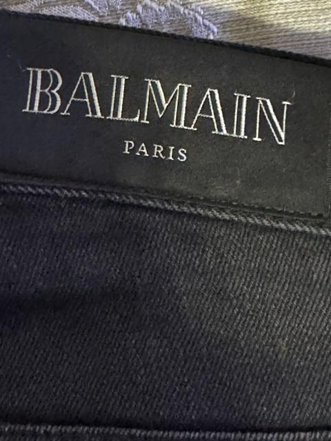 Dark Grey Balmain Biker Slim
