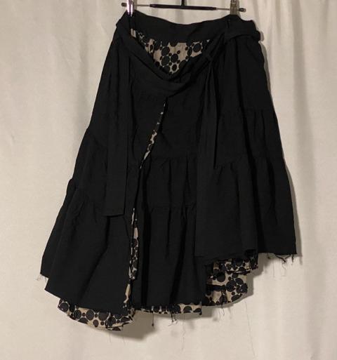 comme des garcons homme plus wrap skirt