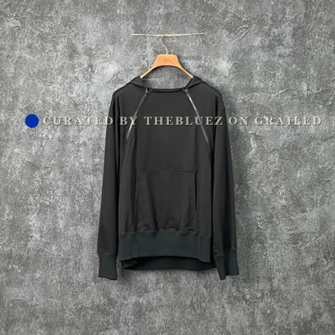 Yohji Yamamoto Black Hooded Sweatshirt