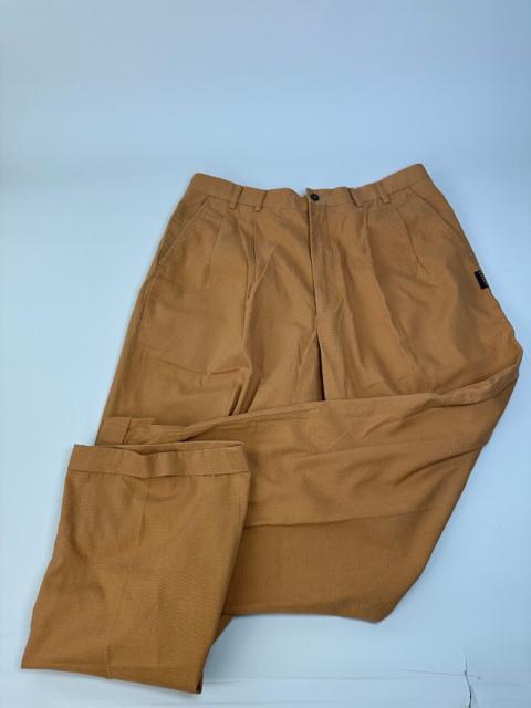 Vintage Cotton Blend Trousers Tan M