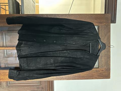 LAMB REVERSE LEATHER SHIRT