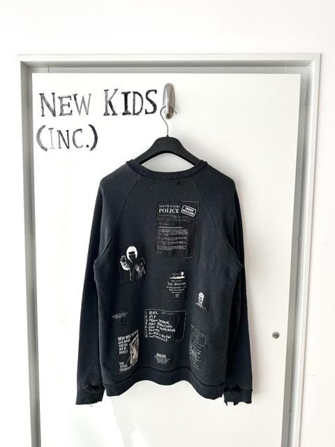 Raf simons Aw2001 “Riot Riot Riot” Patches Crewneck