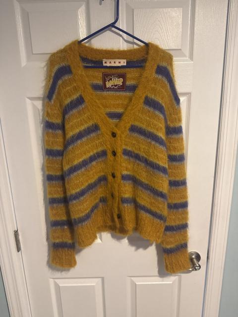 Marni AW21 Mohair Fuzzy Wuzzy Mohair Cardigan