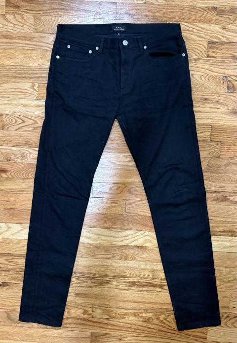 APC Petit New Standard Black Denim Jeans 32