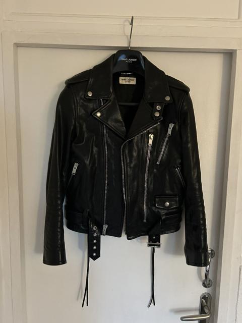 FW13 L07 Oiled Lambskin Leather Jacket