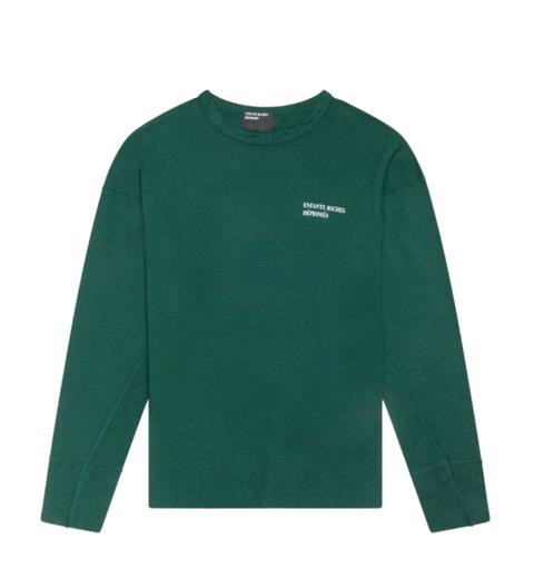 ERD Distressed Thermal Long Sleeve Shirt Green