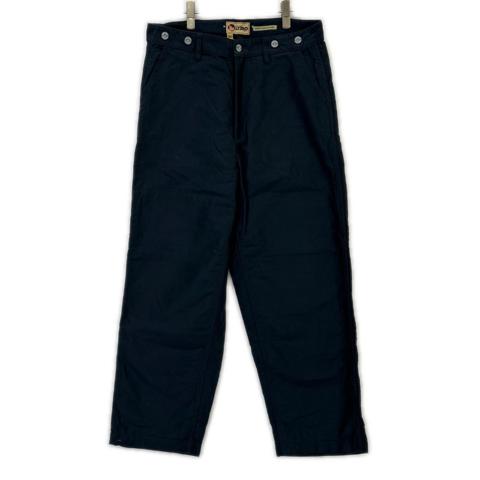 NIGEL CABOURN Lybro Welders Cotton Pants Navy Size 34