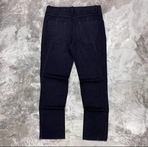 Fly Yarn J Shape Pants Black