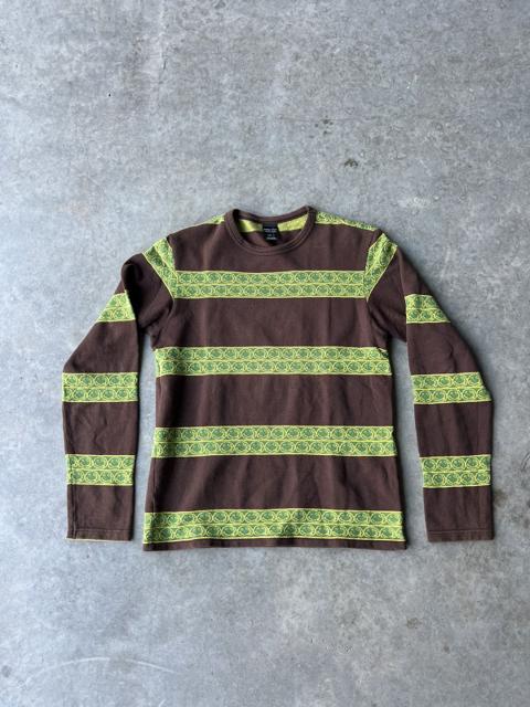 AW03 Kurt Cobain Nirvana Smiley Stripped Long Sleeve