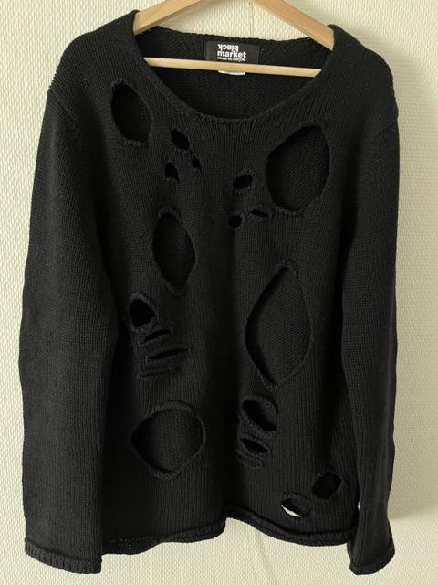 Black Market Hole Knit Wool Sweater