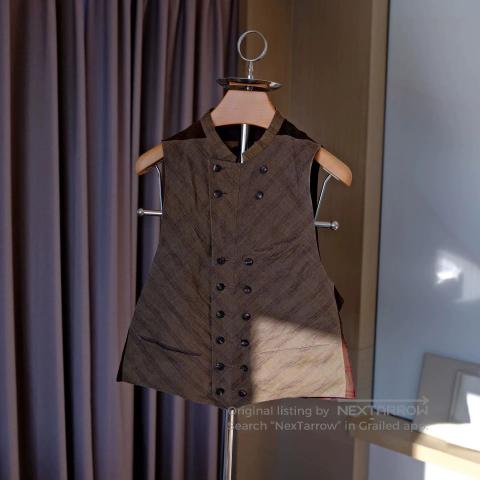 Ziggy Chen Plaid Vest Size 50/