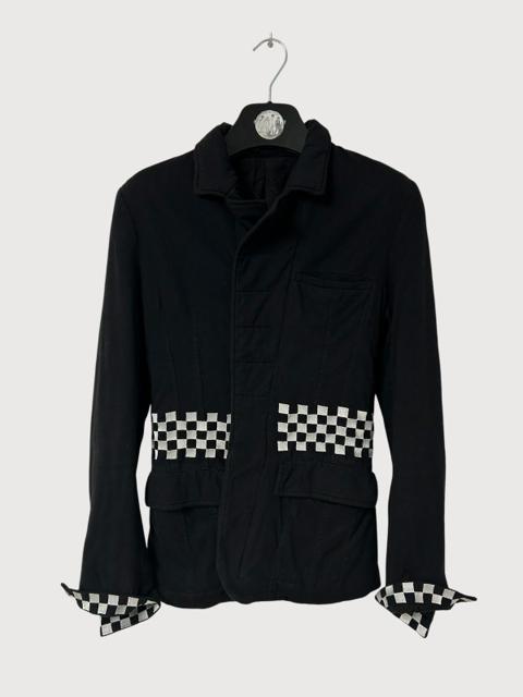 FW19 Checkerboard Embroidered Blazer