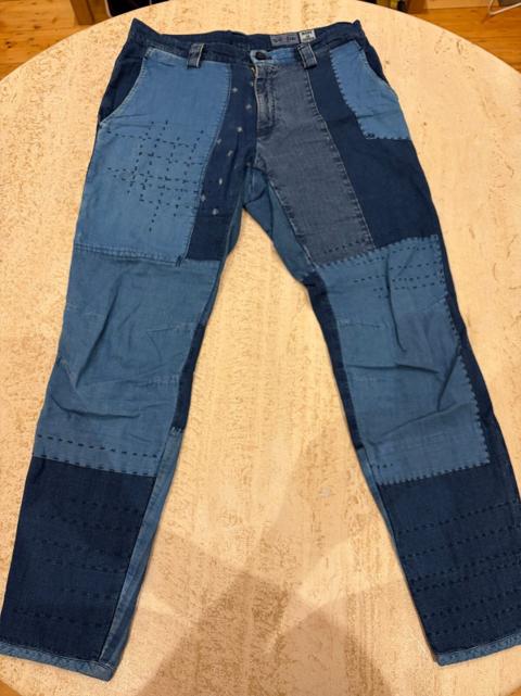 Blue Blue Japan Women's Boro Patchwork Pants Size 2