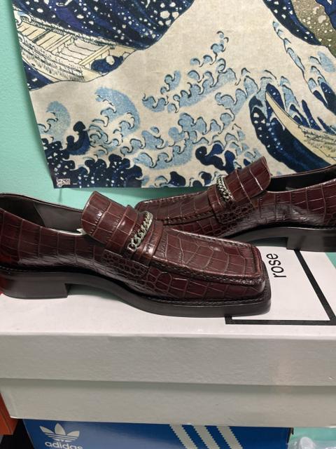 Martine Rose square toe loafer