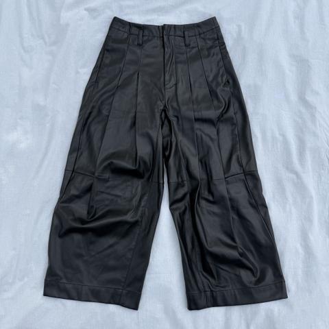 Shinya Kozuka Faux Leather Baggy Pants