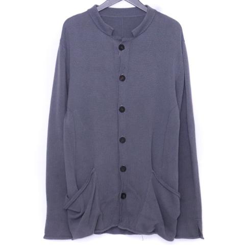 Incarnation Cotton Linen Piece Dyed Cardigan Gray Size M