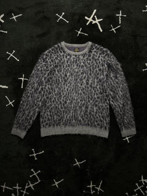 Leopard mohair sweater