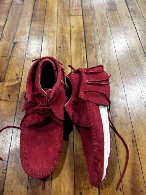VISVIM RED SUEDE FBT