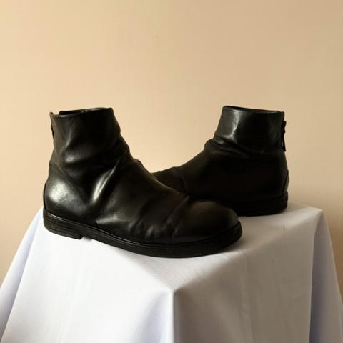 Marsell Zucca Zeppa Ankle Back Zip Boots Guidi Saberi Style