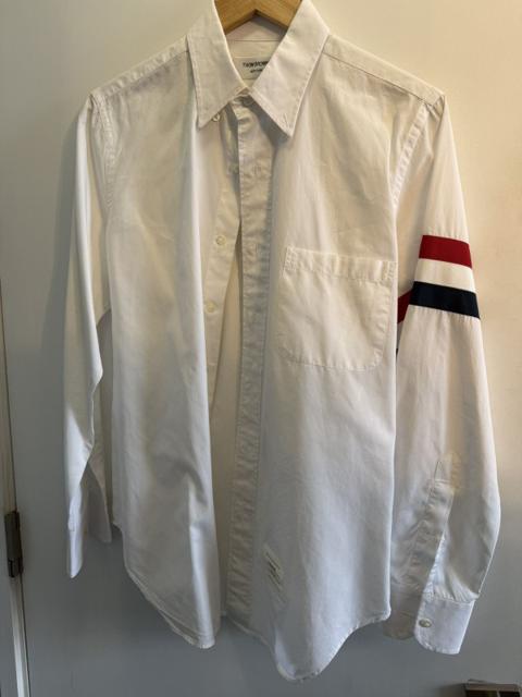 Thom Browne Thick Tricolor Arm Band Shirt
