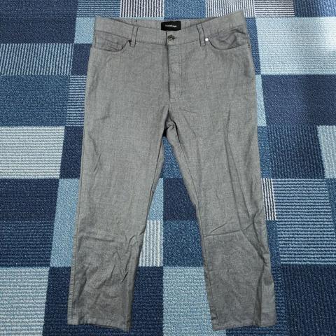 Ermenegildo Zegna Pants Mens 38 Gray Wool Blend Five Pocket 38x27