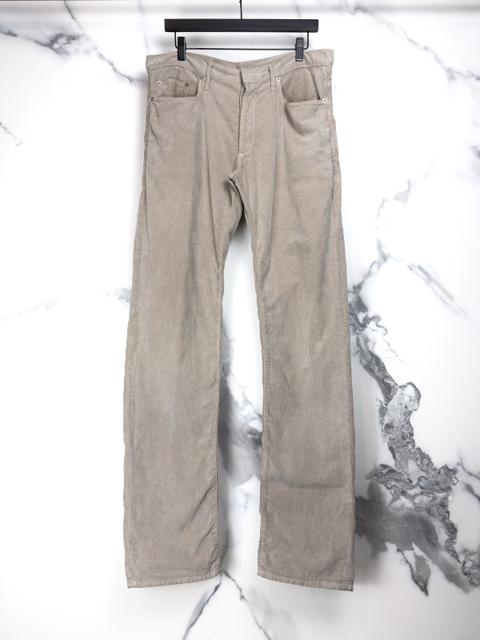 AW04 Dior Homme VOTC Runway Beige Corduroy Jeans Pants
