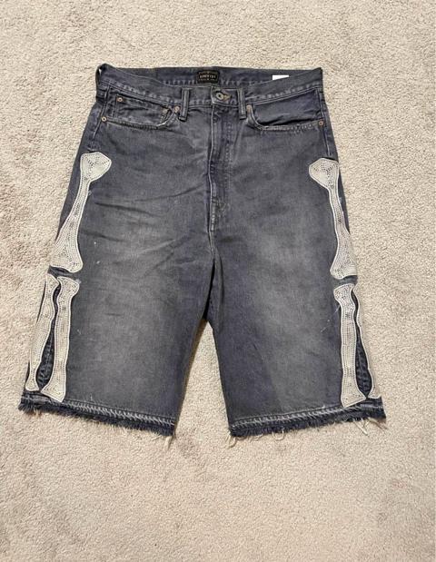 Kapital denim shorts (skeleton)
