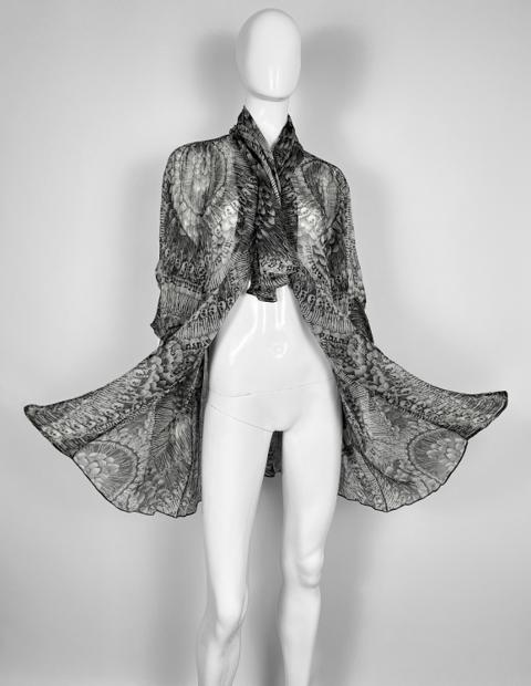 2010 CATACOMBS SKULL PRINTED TUNIC WITH SCARF - EXCLUSIVE -