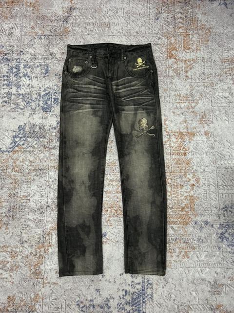 Roen x Semantic Design Swarovski Skull Jeans