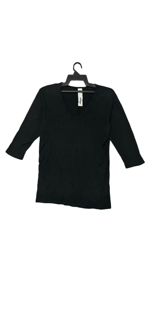 ATTACHMENT Japan Plain V Neck Raglan 3Quarter Sleeve T Shirt