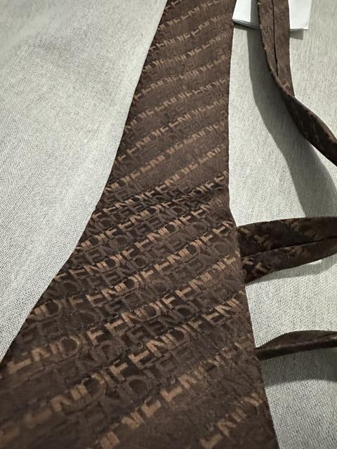 Fendi Monogram Font Tie