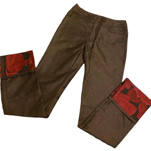 Beautiful 90s Yoshiyuki Konishi pant with red floral detail

Measurements:
25” waist
32” hip
41” length
9” rise