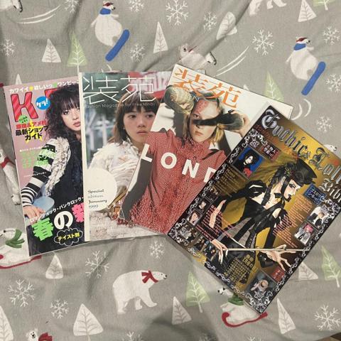 Women’s Japanese Fashion Magazines, 90-2000s. Gothic Lolita, So-En, and Kera. DM BEFORE BUYING ‼️

30 Each, 55 for Two, 75 for all three.

Various Japanese magazines from the 2000s, mostly delving into alternative street culture and the style within them. Gothic Lolita Bible is in perfect condition with stickers and sewing outlines. So-En features 20471120 and HYOMA, both very popular right now.

#y2k #harajuku #japan #goth #lolita
