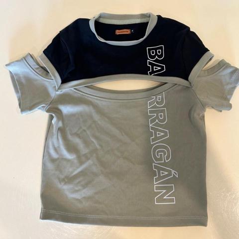 Barragan cut out crop top in black & sage green  #cutout #barragan