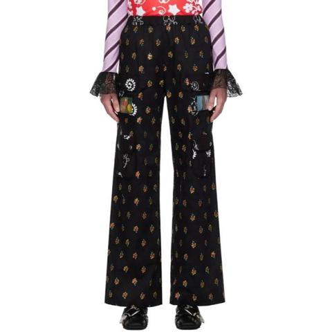 Chopova Lowena embroided sequin pants 
Size M 
Good condition, a fair amount of sequin threads loose as to be expected, however could be fixed 
One snap button has come off, but was mainly a cosmetic button