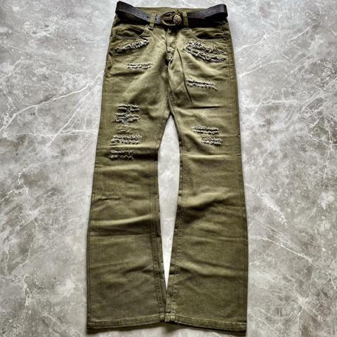 Luv Maison Flared Distressed Hidden Zipper Jeans

A pair of khaki flared denim released in the late 00s from the Luv Maison ‘luxury’ line, produced by Jack Rose founded in 2003. Featuring patched distressing with a total of 4 hidden zipper pockets hidden in the distressing, 3 on the front and one on the back.

Condition: 10/10
Deadstock.

Measurements:
waist 32.5 inches
inseam 33 inches 
outseam 42.5 inches 
leg opening 8.5 inches 

Please message any questions or offers.

5351 pour les hommes 291295 homme share spirit 14th addiction lgb if six was nine mud max mudmax tornado mart homme kiminori morishita tete homme halb 08sircus bag leather jacket cargo pants trousers bottoms bondage reconstructed

khaki flared, distressed denim, hidden pockets, late 00s, zipper detailing, premium jeans, luxury streetwear, deadstock, patched distressing, high-rise flare