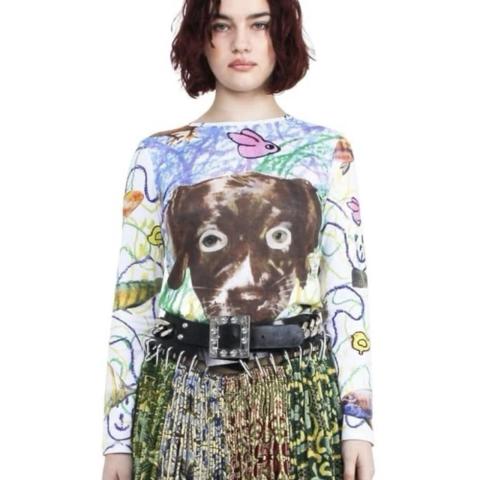 Chopova Lowena Multicolor Brown Dog Long Sleeve T-Shirt Size S Small. 
Will consider reasonable offers. 

Authentic Chopova Lowena graphic long sleeve top. Features the iconic "Deptford Dogs" graphic with an all-over colourful illustrated print, long sleeves and a comfortable stretch jersey fabrication. A highly sought-after piece from the cult London label, known for its distinctive artwork and collectible designs. Size Small. 

Please refer to measurements for the best fit. Condition: Excellent pre-owned condition with no noticeable flaws. Freshly cleaned and ready to wear. A rare piece that's perfect for collectors 100% authentic. Carefully packaged and shipped promptly with tracking! Feel free to message with any questions or for additional measurements xx