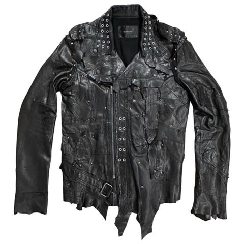 yasuyuki ishii studded leather jacket