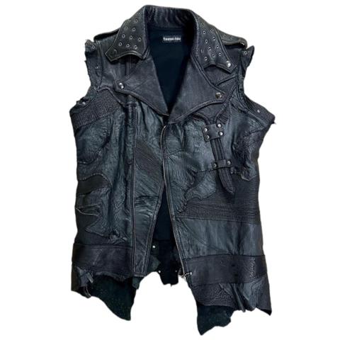 yasuyuki ishii leather vest m