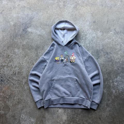 Y2K Grey Vans X Sandy Liang Spongebob Skate Crew Hoodie Sweatshirt 

Size XS