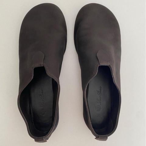Loro Piana Women’s Floaty Nubuck Loafers
Size: 36 1/2
Color: Brown