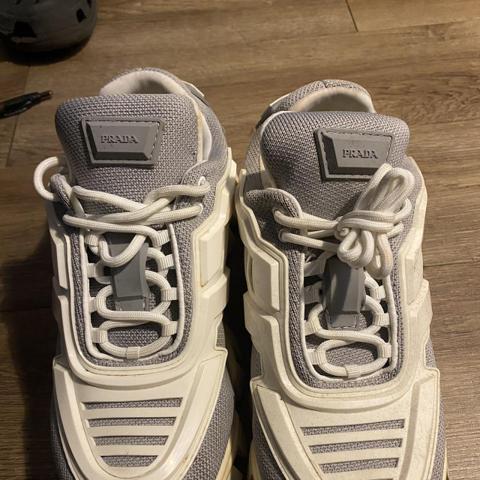 prada cloudbust grey and white