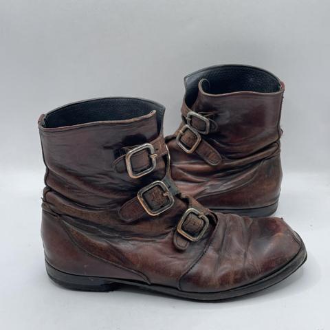 Brown leather ankle boots with buckle detail #leather #ankleboots

CYDWOQ Brown Leather Biker Ankle Boots Women’s US 7.5 EU 37.5 Round Toe Buckle