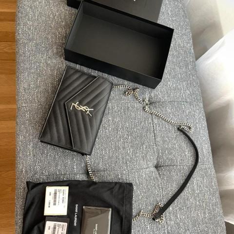 saint laurent cassandre envelope chain